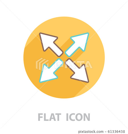 arrows line icon. vector illustration 61336438