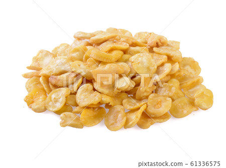 nuts or Salted broad beans or vicia faba on a 61336575