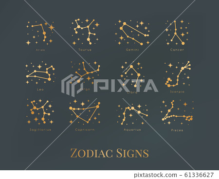 Vector illustration of zodiac sign. 61336627