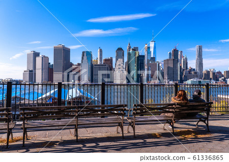 New York View of Manhattan, Brooklyn Heights Promenade New York View of Manhattan, Brooklyn Heights Promenade 61336865