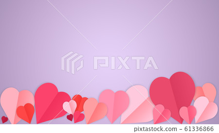 Card for Saint Valentine's Day. Modern design, background or wallpaper 61336866