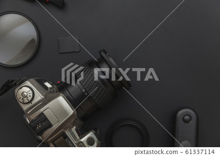 Photographer workplace with dslr camera system, Photographer workplace with dslr camera system, 61337114