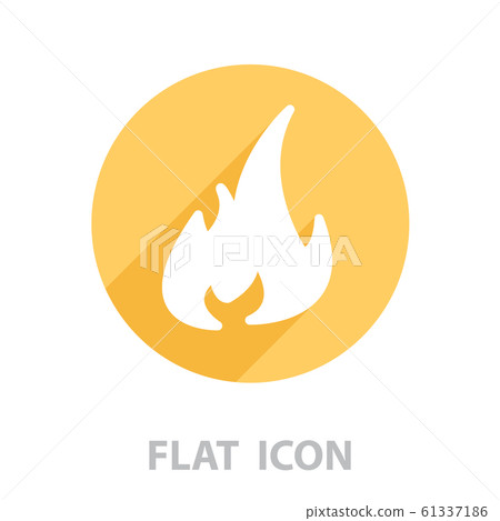 Fire icon. vector illustration-插圖素材 [61337186] - PIXTA圖庫