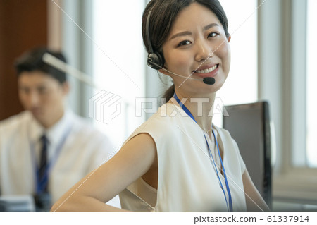 Business call center woman 61337914