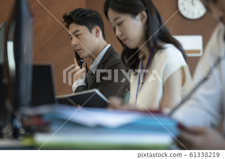 Business men and women office Business men and women office 61338219