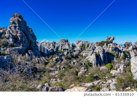 El Torcal de Antequera, Andalusia, Spain, near Antequera, province Malaga. El Torcal de Antequera, Andalusia, Spain, near Antequera, province Malaga. 61338910