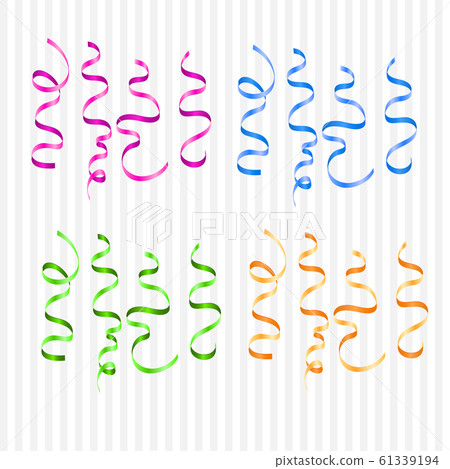 Collection of Colorful Serpentine on transparent Collection of Colorful Serpentine on transparent 61339194