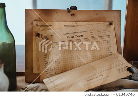 historic old table named Fieber Tabelle as chart for fever temperature historic old table named Fieber Tabelle as chart for fever temperature 61340740