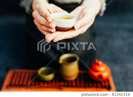 Chinese tea ceremony Asian wooden table board 61342319