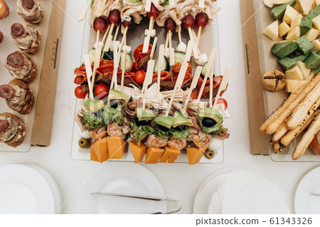 snacks fruits table plate holiday decor delicious 61343326