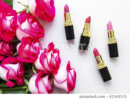 Lipsticks and red roses Lipsticks and red roses 61343515