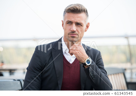 Success is his middle name. Handsome man wear 61343545