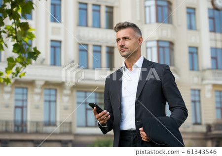 confident man formal outfit. modern life concept. 61343546