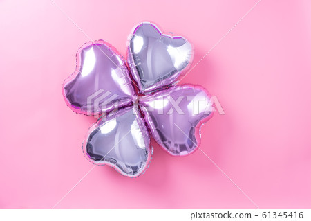 Ki-ball lovers powder-colored background foil balloon pink background valentine 61345416