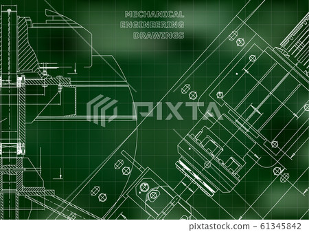 Engineering backgrounds. Mechanical engineering drawings 61345842