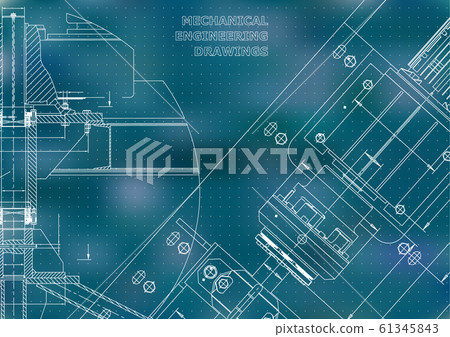 Engineering backgrounds. Mechanical engineering drawings 61345843