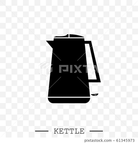 kettle icon vector. Teapot logo black. kettle... - Stock Illustration ...