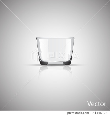 Empty Drinking Glass Cup On White Background. Stock Photo, Picture