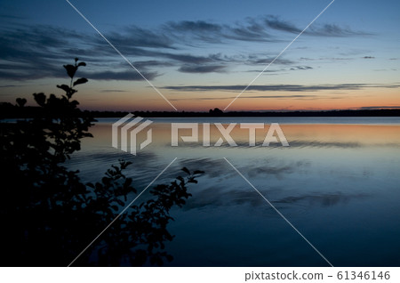 Sunset on big lake 61346146