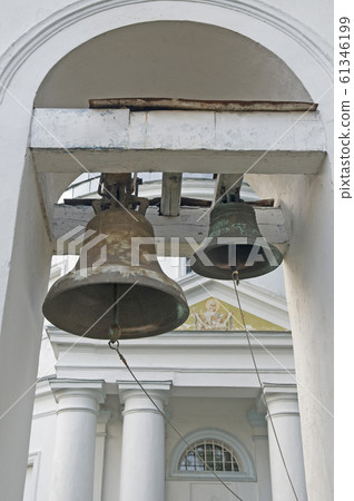 Bells on white church 61346199