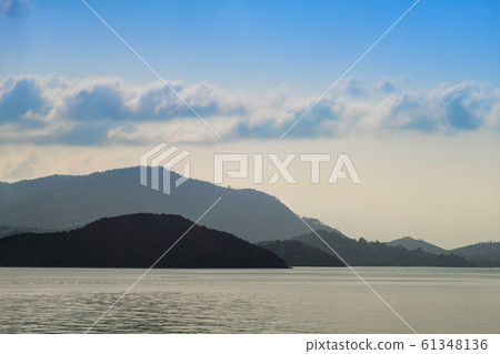 samui island under blue sky as travel background 61348136
