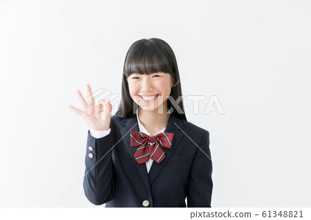 Junior high school student high school woman blazer OK 61348821