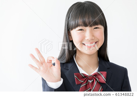 Junior high school student high school woman blazer OK 61348822