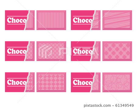 Strawberry chocolate illustration set 61349549