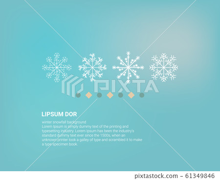 Winter background design of white snowflake with copy space Winter background design of white snowflake with copy space 61349846
