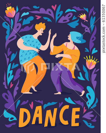 Poster for dance party in freestyle manner 61350867