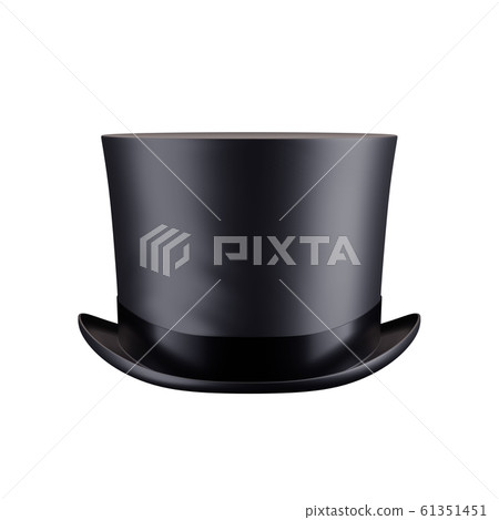 Gentleman Hat Cylinder Isolated Gentleman Hat Cylinder Isolated 61351451