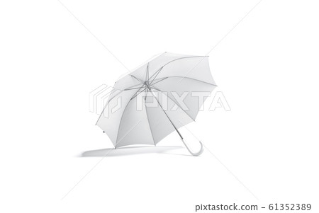 Download Blank White Open Umbrella Mockup Lying Isolated Stock Illustration 61352389 Pixta