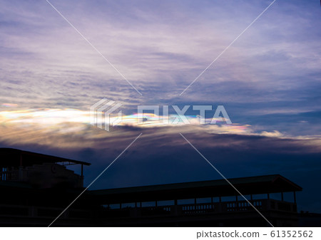 Cloud iridescence, the occurrence of colors in a sky Cloud iridescence, the occurrence of colors in a sky 61352562