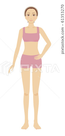 Person illustration woman standing figure painted only 02 Person illustration woman standing figure painted only 02 61353270