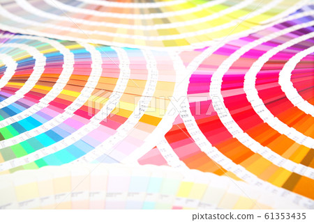 Many color charts spread in a fan shape. Color, colorful, design, coordinate, image Many color charts spread in a fan shape. Color, colorful, design, coordinate, image 61353435