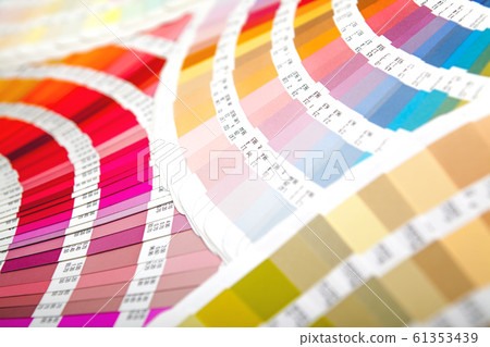 Many color charts spread in a fan shape. Color, colorful, design, coordinate, image Many color charts spread in a fan shape. Color, colorful, design, coordinate, image 61353439