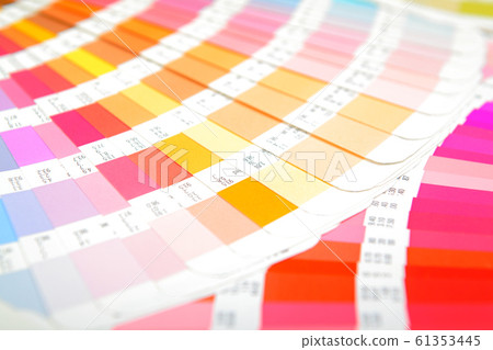Many color charts spread in a fan shape. Color, colorful, design, coordinate, image Many color charts spread in a fan shape. Color, colorful, design, coordinate, image 61353445