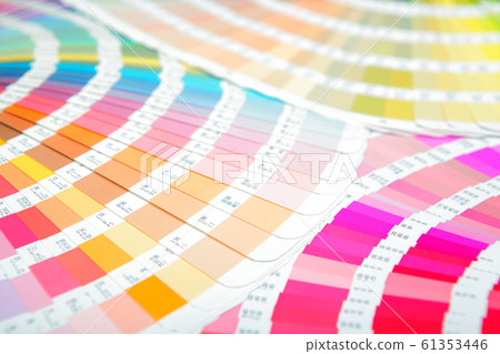 Many color charts spread in a fan shape. Color, colorful, design, coordinate, image Many color charts spread in a fan shape. Color, colorful, design, coordinate, image 61353446