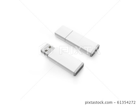 Blank white usb drive design mock up, 3d rendering 61354272