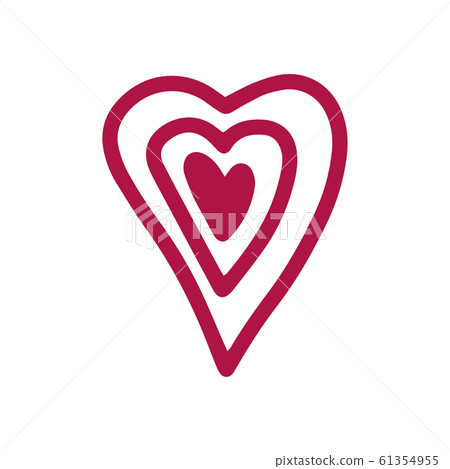 Heart symbol. Valentines day greeting card. Heart symbol. Valentines day greeting card. 61354955