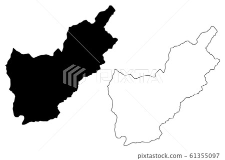 Kunar Province map vector.... Kunar Province map vector.... 61355097