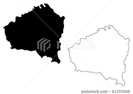 Kunduz Province map vector.... 61355098
