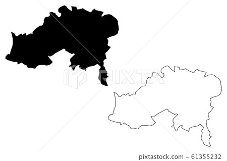 Batna Province map vector.... 61355232