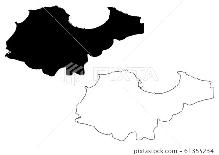 Algiers Province map vector.... Algiers Province map vector.... 61355234