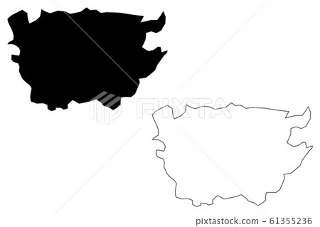 Ain Defla Province map vector.... 61355236