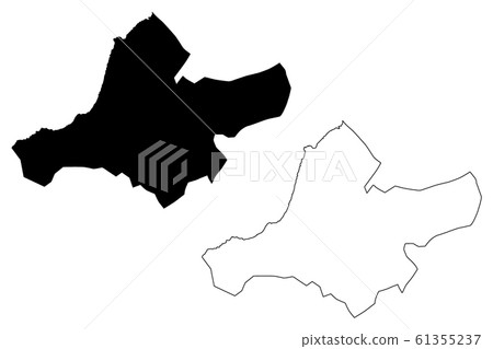 Ain Temouchent Province map vector.... Ain Temouchent Province map vector.... 61355237