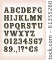 Vintage Western Circus And Tattoo ABC Font 61355260
