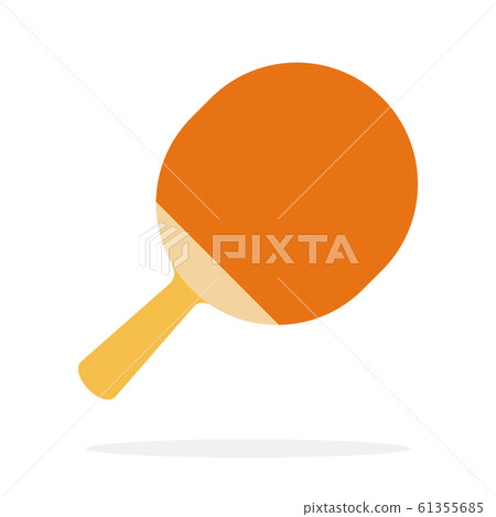 Ping pong racket vector flat isolated 61355685