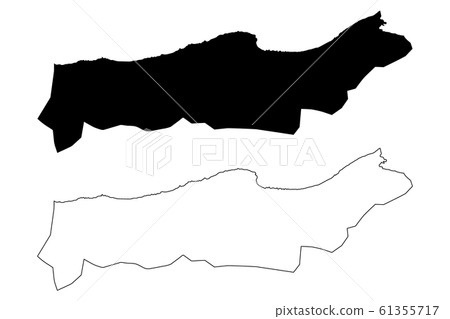Tipaza Province map vector.... 61355717