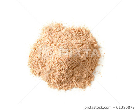 Lucuma powder heap isolated on white background 61356872
